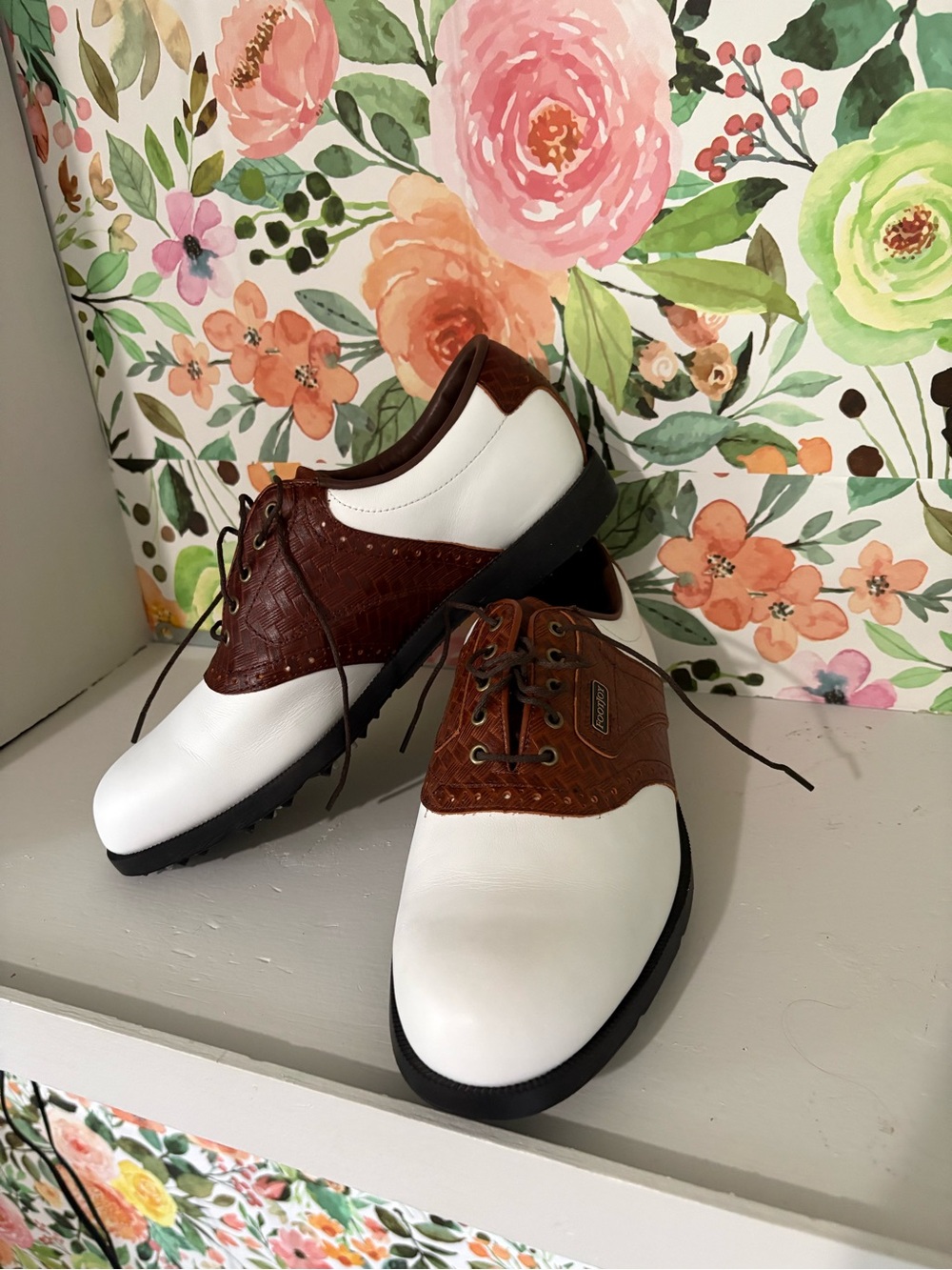 Men’s FootJoy Size 9 Brown Croc Men's Golf Shoes